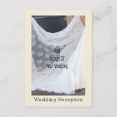 Champagne Glasses Wedding Reception Informatiekaartje (Voorkant)