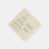 Champagne Glasses Wedding Servet (Hoek)