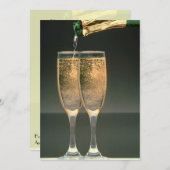 Champagne Glasses Wedding Shower Kaart (Voorkant / Achterkant)