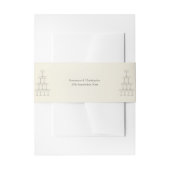 Champagne Glasses Wedding Uitnodigingen Wikkel (Voorkant Voorbeeld)