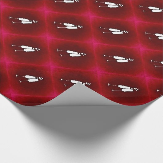 Champagne Glasses Wrapping Paper Cadeaupapier (Hoek)