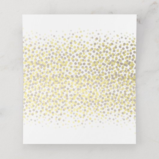 Champagne glazen bruiloft gast plaats kaarten plaatskaartje (Binnenkant ongevouwen)