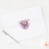 CHAMPAGNE GLAZEN HART STICKER (Envelop)