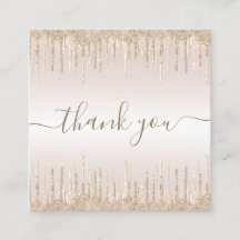 Champagne Glitter Drift Elegant Dank je wel Cream