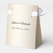 Champagne Glitter Drift Glitter Wedding Bedankdoosjes (Achterkant)