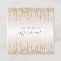 Champagne Glitter Dripping Appointinder