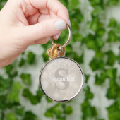 Champagne Glitter Glam Monogram Sleutelhanger (Hand)