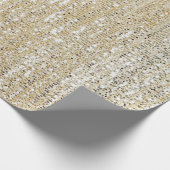 Champagne Glitter Modern Cadeaupapier (Hoek)