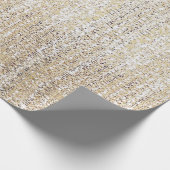 Champagne Glitter Modern Inpakpapier (Hoek)