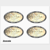Champagne Glitter Product Labels Diamanten en Logo (Vel)
