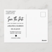 Champagne Glitter Sweet 16 Save the Date Briefkaart (Achterkant)