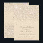 Champagne Glitter Wedding Invitations Kaart<br><div class="desc">Mousserende Champagne Glitter Wedding Invitations. Glamoureuze,  Glitter met mousserende Champagne,  deze uitnodiging trouwcoördinaten met onze Glitter Wedding and Vrijgezellenfeest decor. Extra kleurenopties zijn beschikbaar in onze winkel op Zazzle op MetroEvents. Ontworpen door: Metro-Event.com</div>