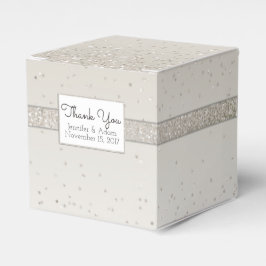 Champagne Glittery Bruiloft Favor Gift Box Bedankdoosjes