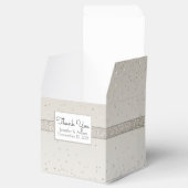 Champagne Glittery Bruiloft Favor Gift Box Bedankdoosjes (Geopend)