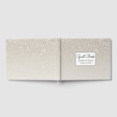 Champagne Glittery Wedding Guest Book Gastenboek