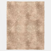 Champagne Glitzy Glam Sparkle Fleece Deken (Voorkant)