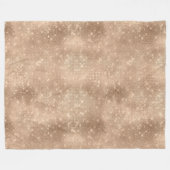 Champagne Glitzy Glam Sparkle Fleece Deken (Voorkant (Horizontaal))