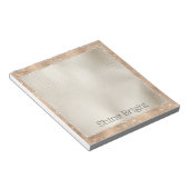 Champagne Glitzy Glam Sparkle Notitieblok (Schuin)