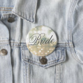 Champagne Glow bruid Button Pin (In situ)