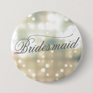 Champagne Glow Bruidsmeisje Button Pin