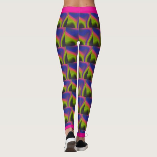 Champagne Glow Gradient Leggings. Leggings (Achterkant)