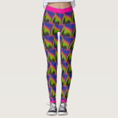 Champagne Glow Gradient Leggings. Leggings (Voorkant)