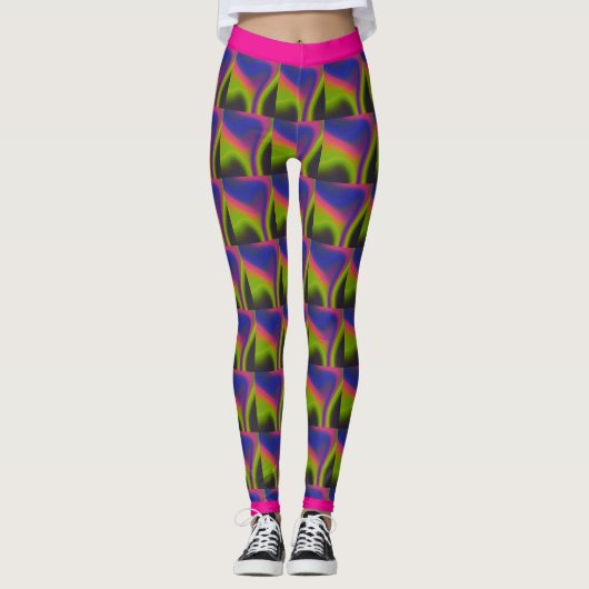 Champagne Glow Gradient Leggings. Leggings (Voorkant)