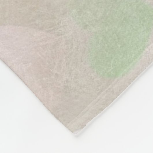 Champagne Glow Hearts Fleece Deken (Hoek)