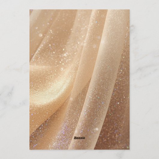 Champagne Glow Nieuwjaar 2025 Uitnodiging – Bewerk (Achterkant)