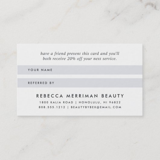 Champagne Gold Bokeh Aanbevelingskaartje (Achterkant)