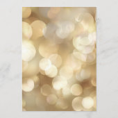 Champagne Gold Bokeh Elegant Bridal Shower Kaart (Achterkant)