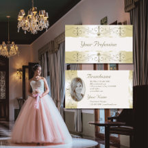 Champagne Gold en Cream  Borders met Foto
