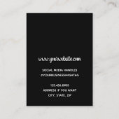 Champagne Gold Faux Folie Logo verouderingsscherm Visitekaartje (Achterkant)