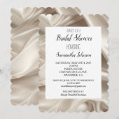  Champagne Gold Faux Satin Vrijgezellenfeest Kaart (Voorkant / Achterkant)