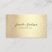 Champagne Gold Foil Chic Visitekaartje (Voorkant)