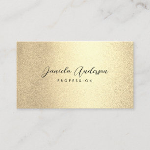 Champagne Gold Foil Chic Visitekaartje