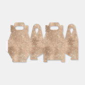 Champagne Gold Glam Sparkle Glitz Bedankdoosjes (Uitgevouwen)