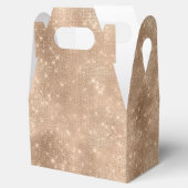 Champagne Gold Glam Sparkle Glitz Bedankdoosjes (Geopend)