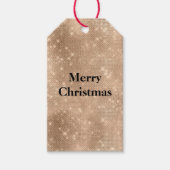 Champagne Gold Glam Sparkle Glitz Cadeaulabel (Voorkant)
