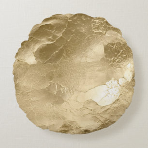 Champagne Gold Glamour Rond Kussen