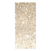 Champagne Gold Glitter en Glamor Reclamekaart (Achterkant)
