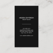 Champagne Gold Glitter en Glamour Afspraak Afsprakenkaartje (Achterkant)