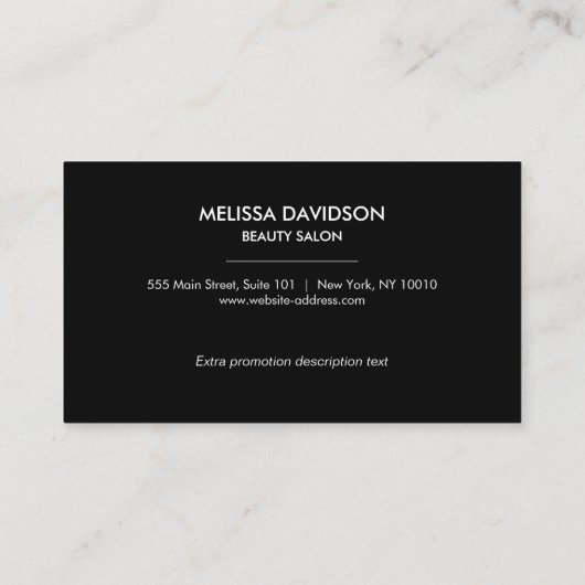 Champagne Gold Glitter en Glamour Loyalty Kaart (Achterkant)