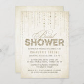 Champagne Gold Glitter Kijk Vrijgezellenfeest Kaart (Voorkant / Achterkant)