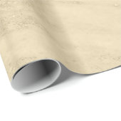 Champagne Gold Glitter Marble Glossy Cadeaupapier (Rol Hoek)