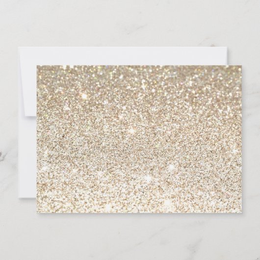 Champagne Gold Glitter Salon Gift Certificate (Achterkant)