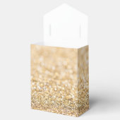 Champagne gold glitter sparkles Sweet 16 Bedankdoosjes (Geopend)