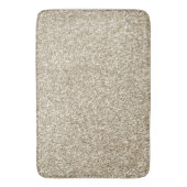 Champagne Gold Glitzy Glitter Badmat (Voorkant Verticaal)