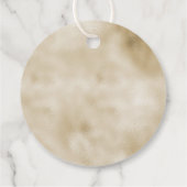 Champagne Gold Glitzy Glitter Bedankjes Labels (Achterkant)