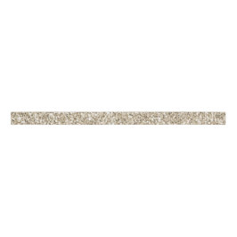 Champagne Gold Glitzy Glitter Grosgrain Lint